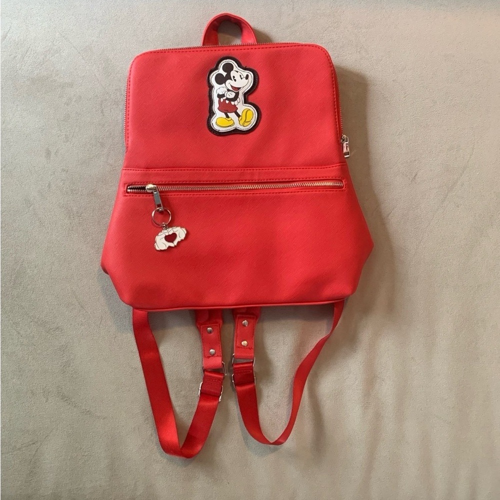 Disney Red Backpack Purse Mickey Mouse